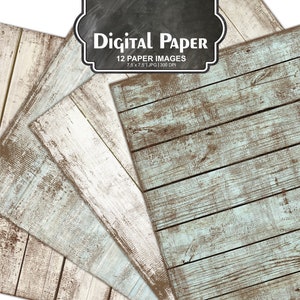 Álbum de recortes Shabby chic, madera rústica, grano de madera, papel vintage, madera, texturas álbum de recortes de fondo imprimible #95