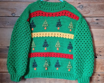 Granny Spruce child crochet sweater pattern