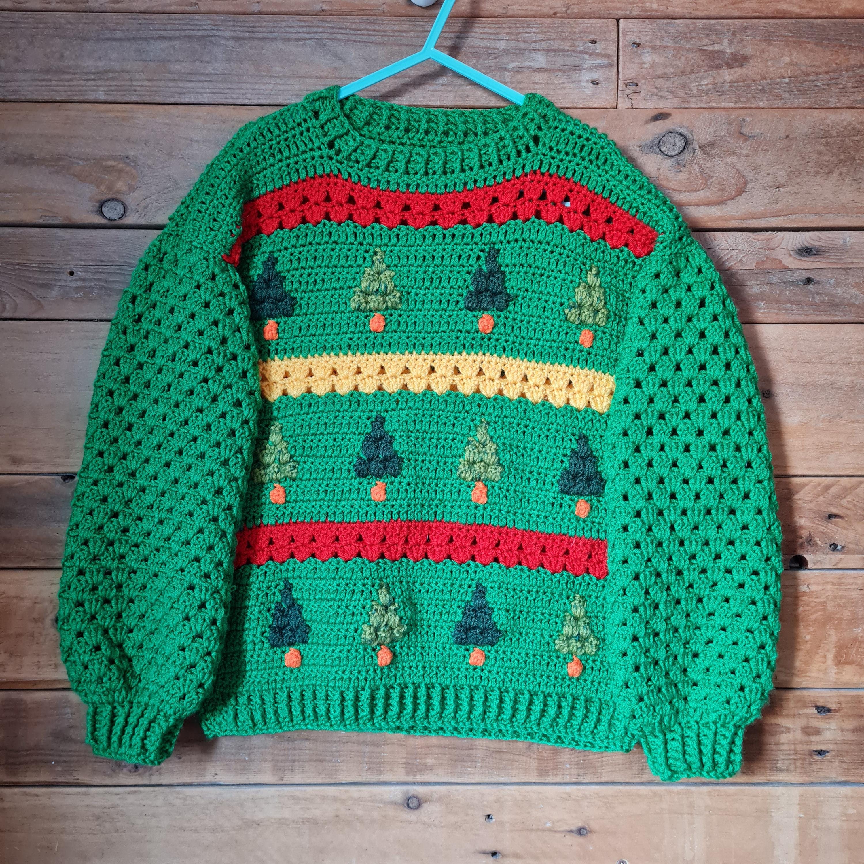 Granny Spruce Child Crochet Sweater Pattern - Etsy