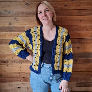 Zig a Zig ah cardigan crochet pattern