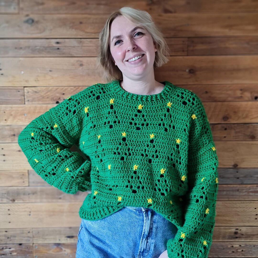 Festive Firs Crochet Christmas Jumper Pattern