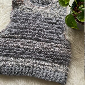 Loops... I did it again, LIDIA loop stitch vest crochet pattern image 5