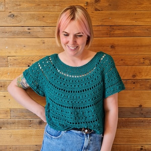 Stormy Skies top crochet pattern