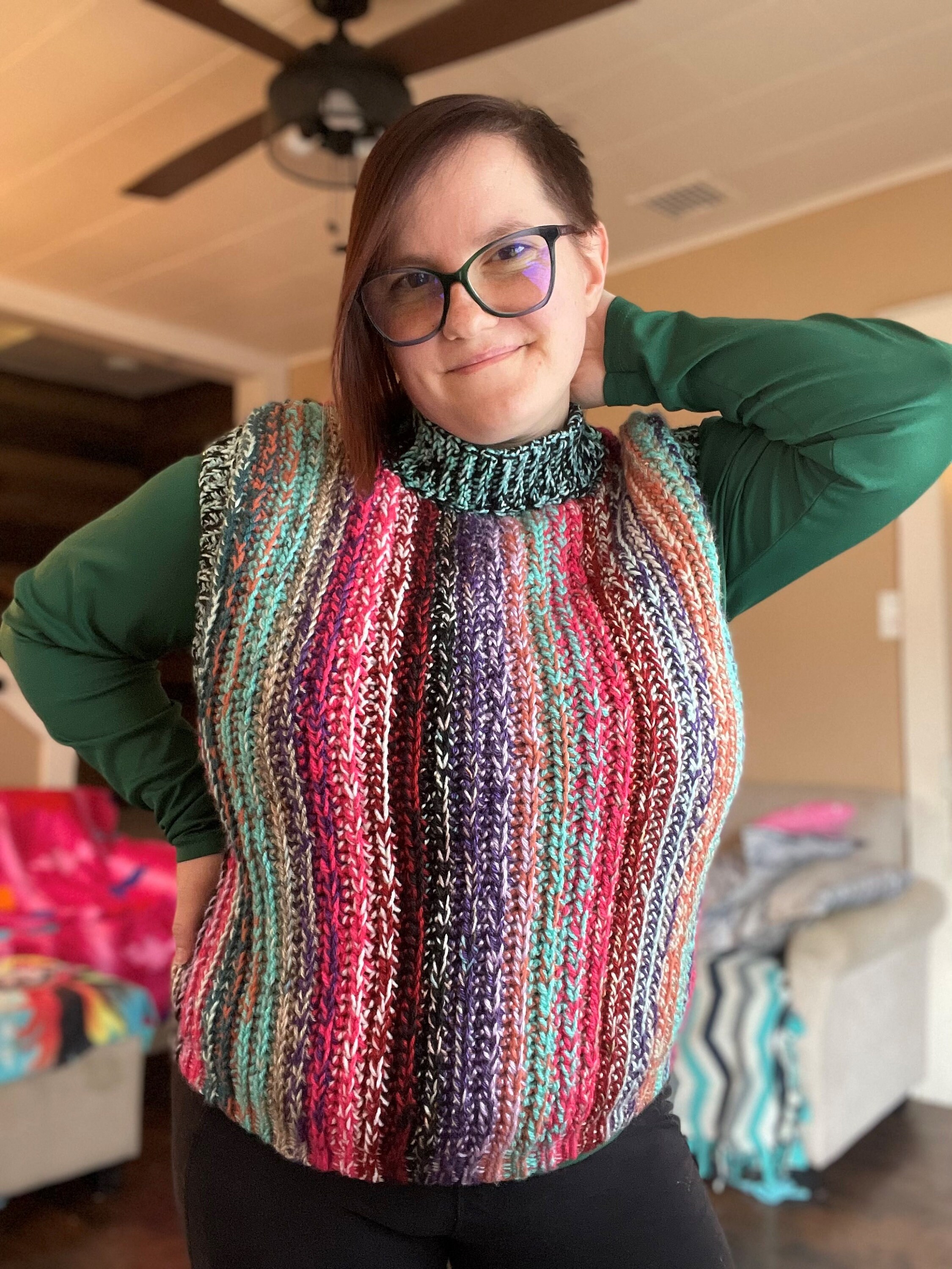 Patch Perfect Knit Look Crochet Patchwork Vest Pattern Etsy