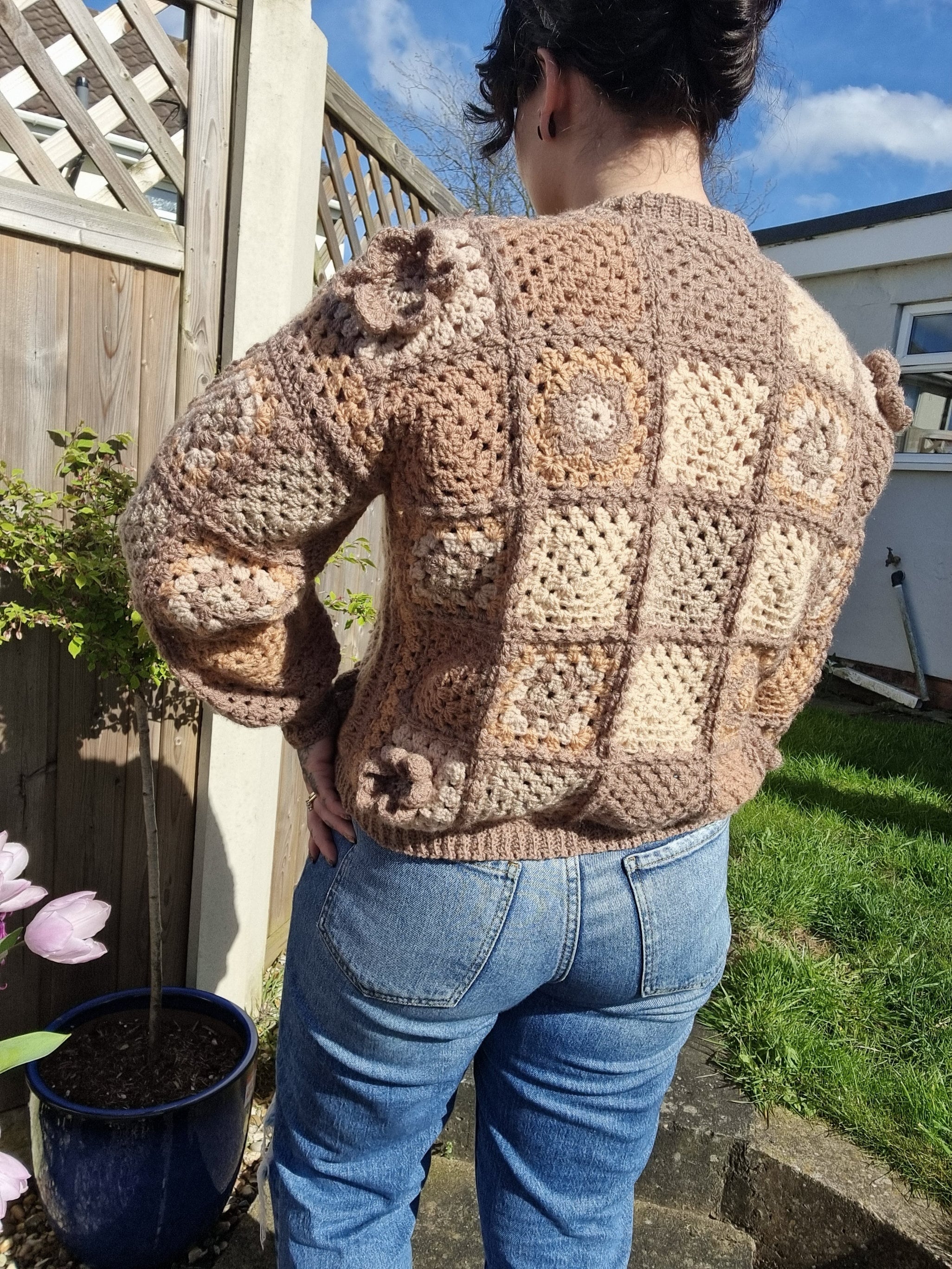 未使用　アリソンブラウンBlooming Floral Stitch Knit 021442_cherryblossompinkfleure