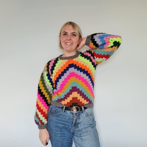 Blockbuster 2-in-1 crochet cardi and jumper pattern