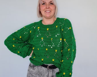 Festive Firs Crochet Christmas Jumper pattern