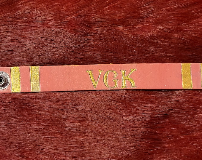 VGK Ladies or Kids Leather Bracelet