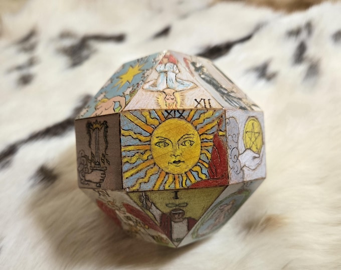Custom Tarot Die - Twenty-Six Sides of Major Arcana and Four Aces - MADE TO ORDER
