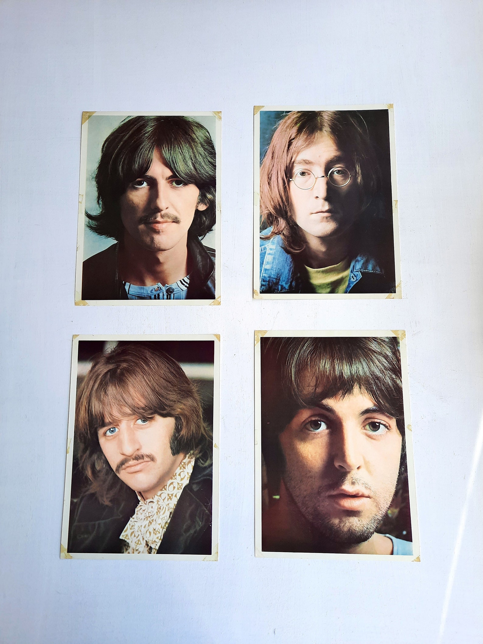 Vintage 1968 The BEATLES White Album LP Apple Photo Inserts Etsy
