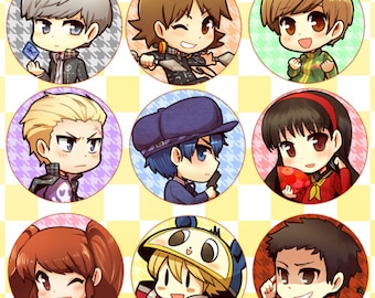 Persona 4 Button Set (3)