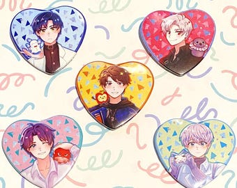 LADS Heart Buttons