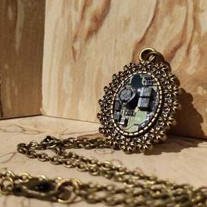 Recycled Circuit Board Necklace Pendant
