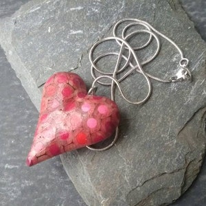Colouring Pencil Heart Shape Necklace