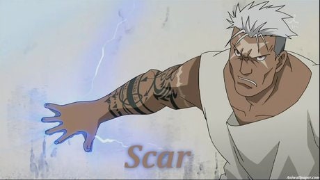 Fullmetal Alchemist Scar T-shirt With Hand Painted - Etsy