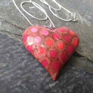 Colouring Pencil Heart Shape Necklace