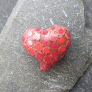 Colouring Pencil Heart Shape Brooche