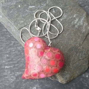 Colouring Pencil Heart Shape Necklace