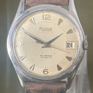 Rare Vintage Gents Rone 25 Jewel Automatic watch with Date