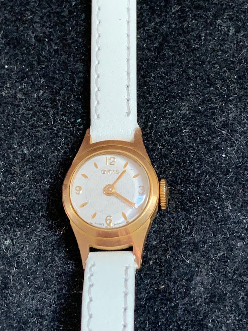 Vintage Ladies Gold Plated Oris Watch Etsy