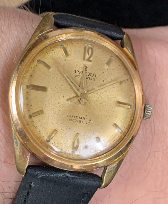 Vintage Gents, Prexa 25 Jewel Automatic Swiss Watch AS 1700