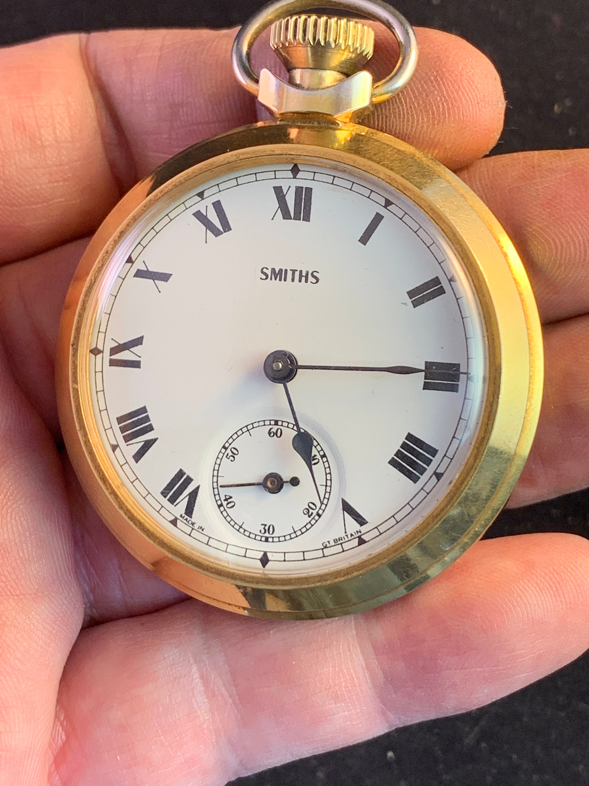 Smiths gold pocket watch sale