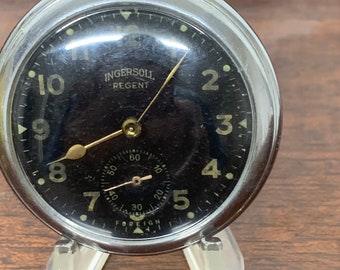 Ingersoll Wrist Radiolite Trench Militar WWI Large 39mm Schwarzes Zifferblatt Made in USA 1924 Etsy