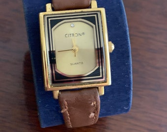 Quartz movement CITRON  Rectangular Fashion Watch