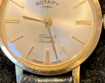 Rotary 17 jewels incabloc gold hotsell