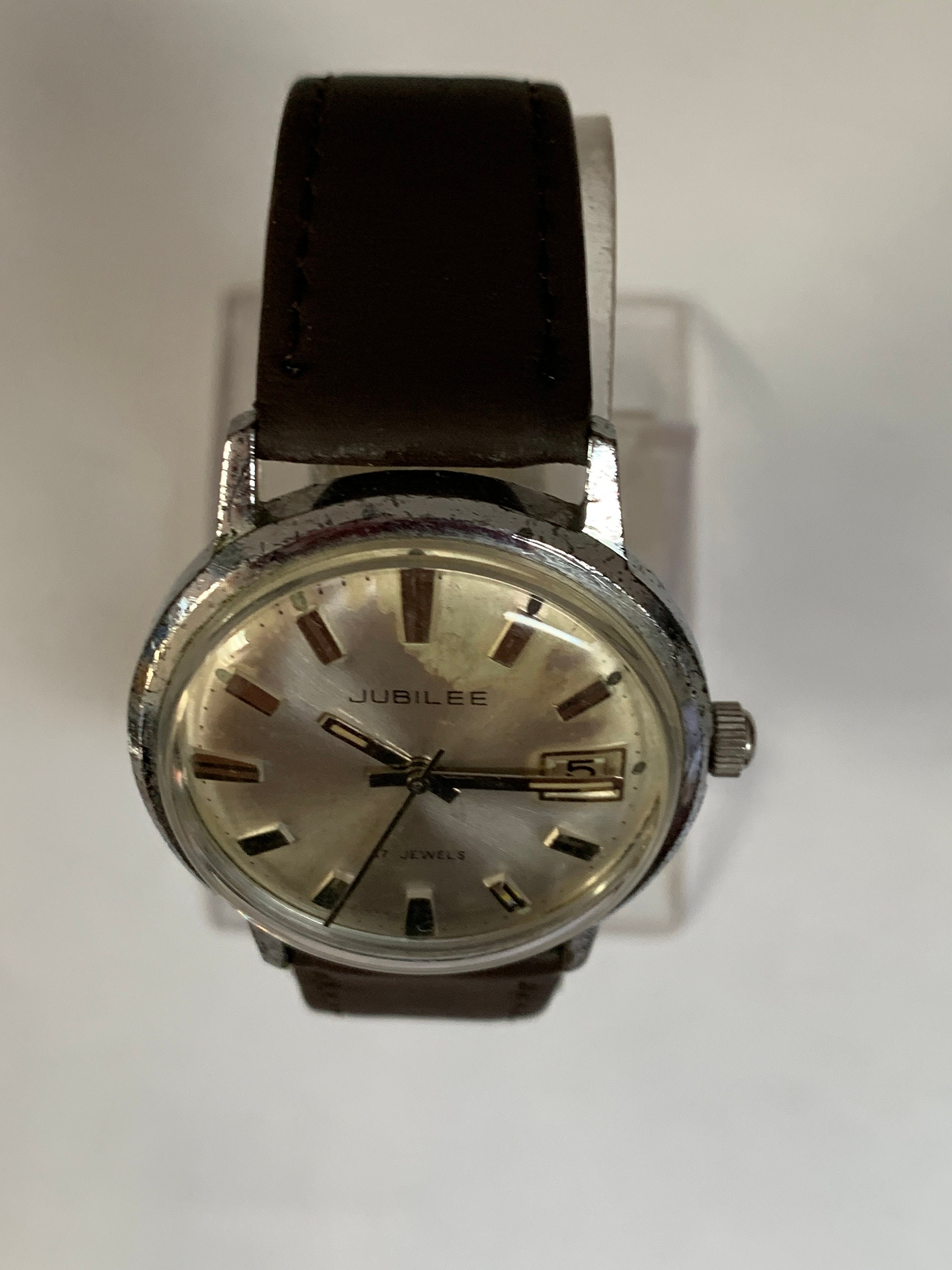 JANUS 17JEWELS 腕時計 USED品 20250203 （YM) Vintage Jubilee Gents Watch 17 Jewels With Date - Etsy