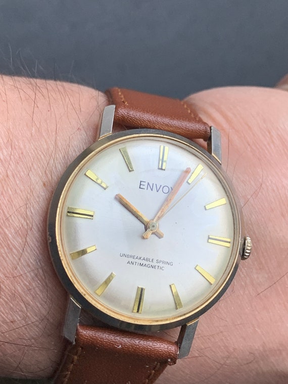 Vintage Envoy French Manual Wind Watch 1970s  Mech