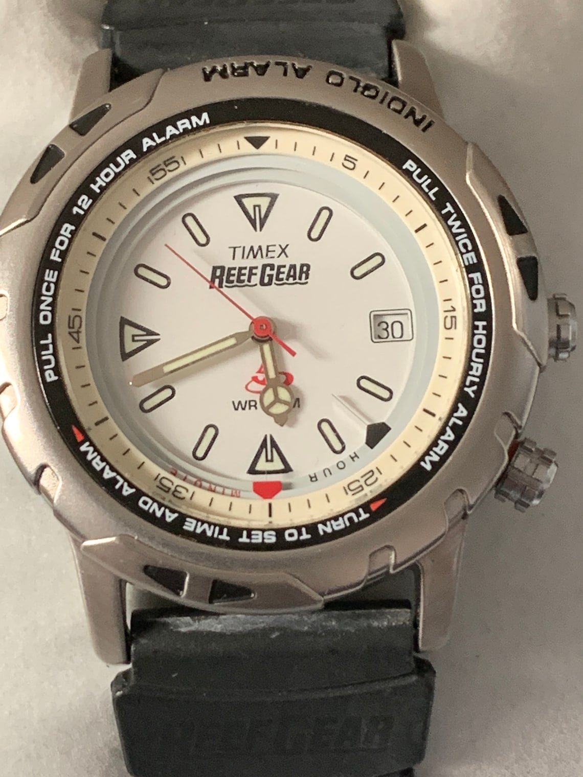 Rare Mens Timex Reef Gear Watch Date Alarm Original Reef Gear Etsy