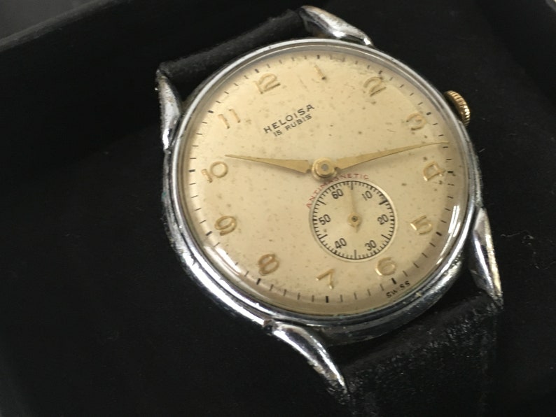 Rare Vintage Gents 1950s Heloisa watch Rare aftershave | Etsy