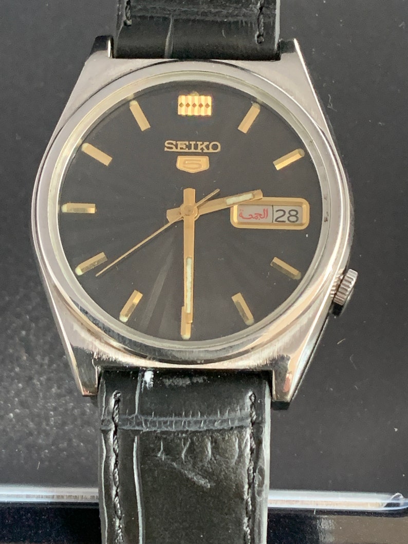 SEIKO 5 Automatic Watch Day/Date 21'J Vintage Rare Sun | Etsy