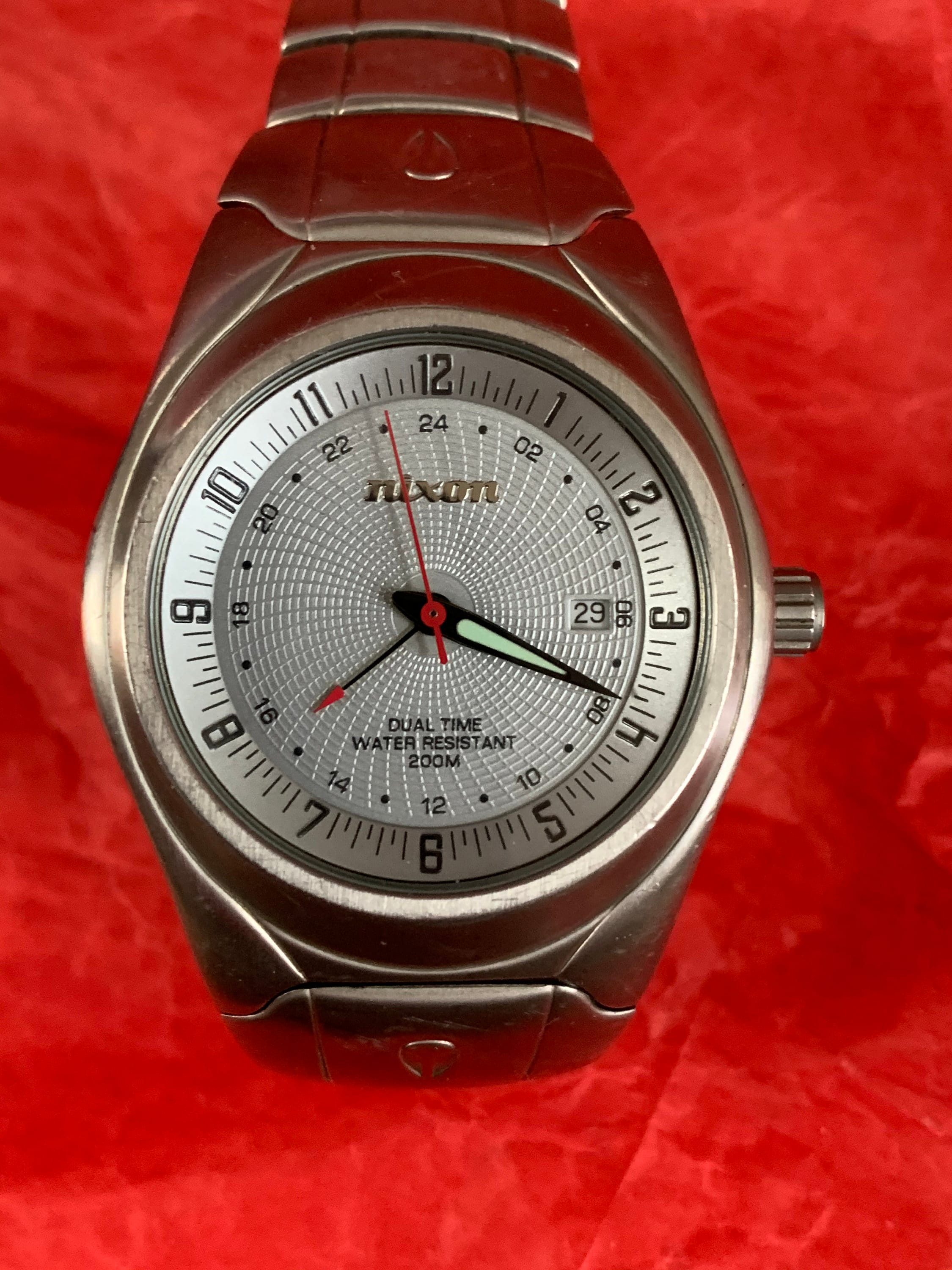 Vintage Nixon Odyssey Dual Time Function Watch - Etsy Vintage Nixon Odyssey Dual Time Function Watch - Etsy