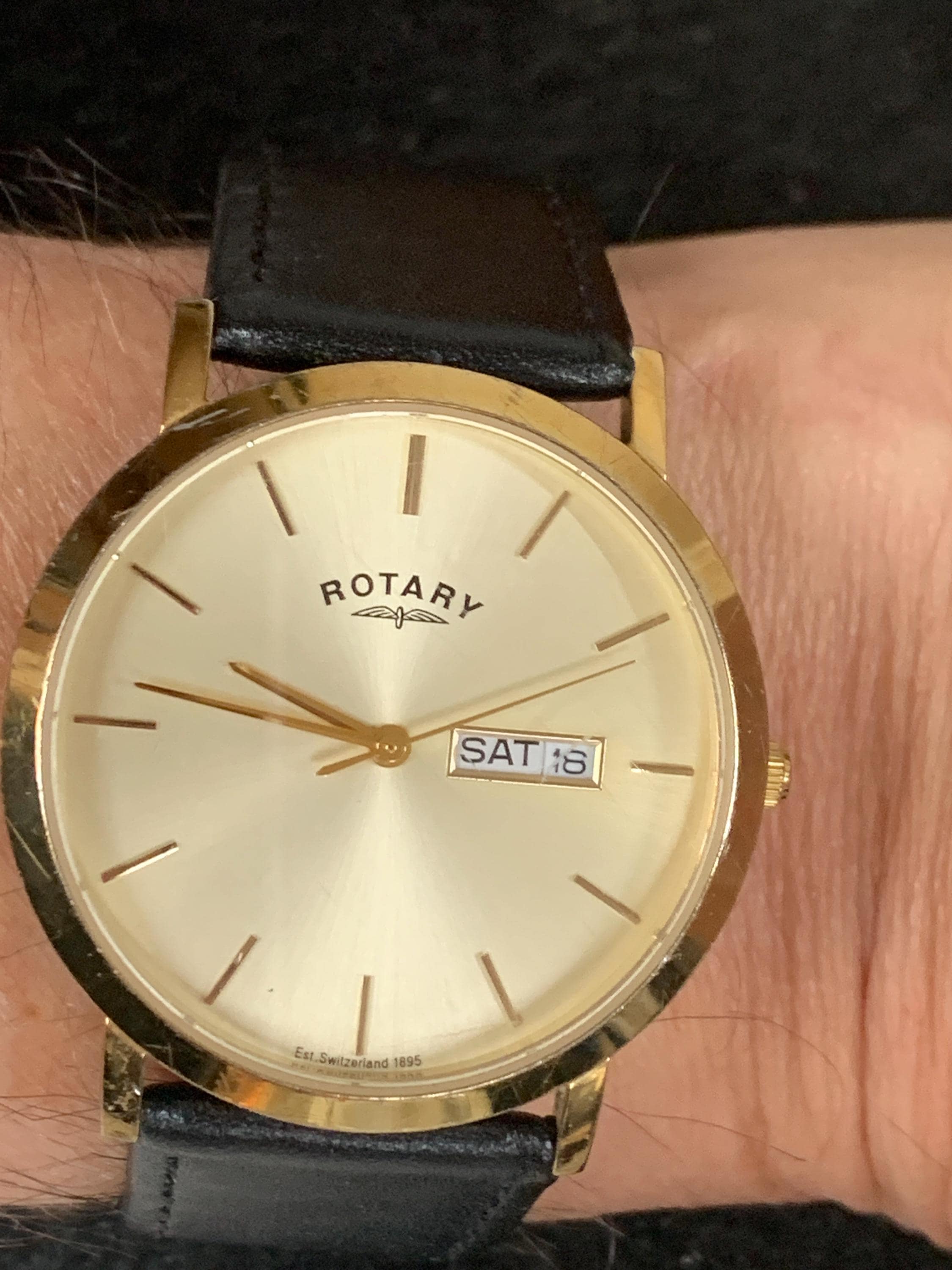 Classic Gents Rotary Windsor Day/date Gents Quartz Dress