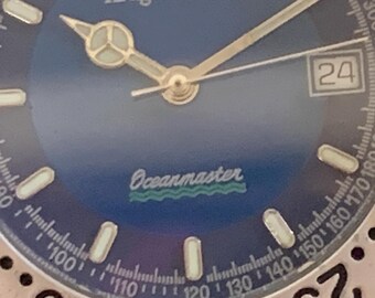 Orologio da uomo Krug Baumen 1915KM Oceanmaster (quadrante blu