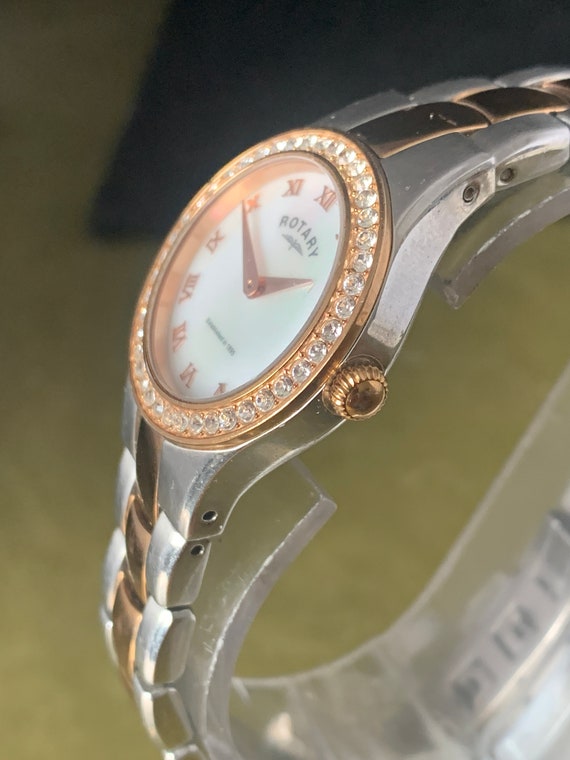 Rotary Ladies Two Tone Stainless Steel Watch Gem