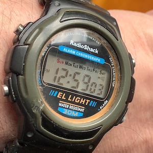 Radio Shack  Alarm / Chronograph Wrist Watch New Battery