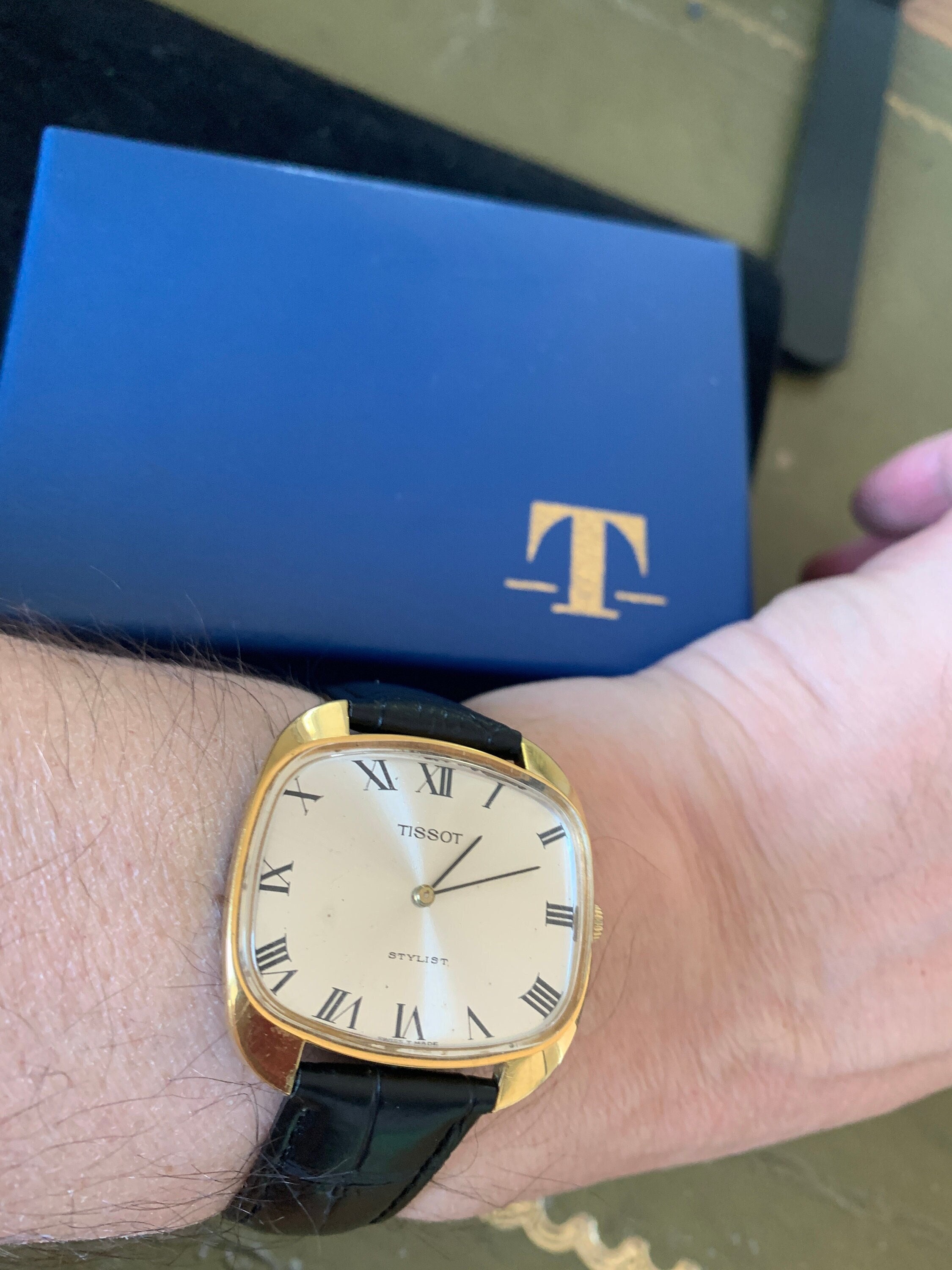 Vintage Mens 1976 Tissot stylist, Swiss GP cal 2141 (Omega 625 