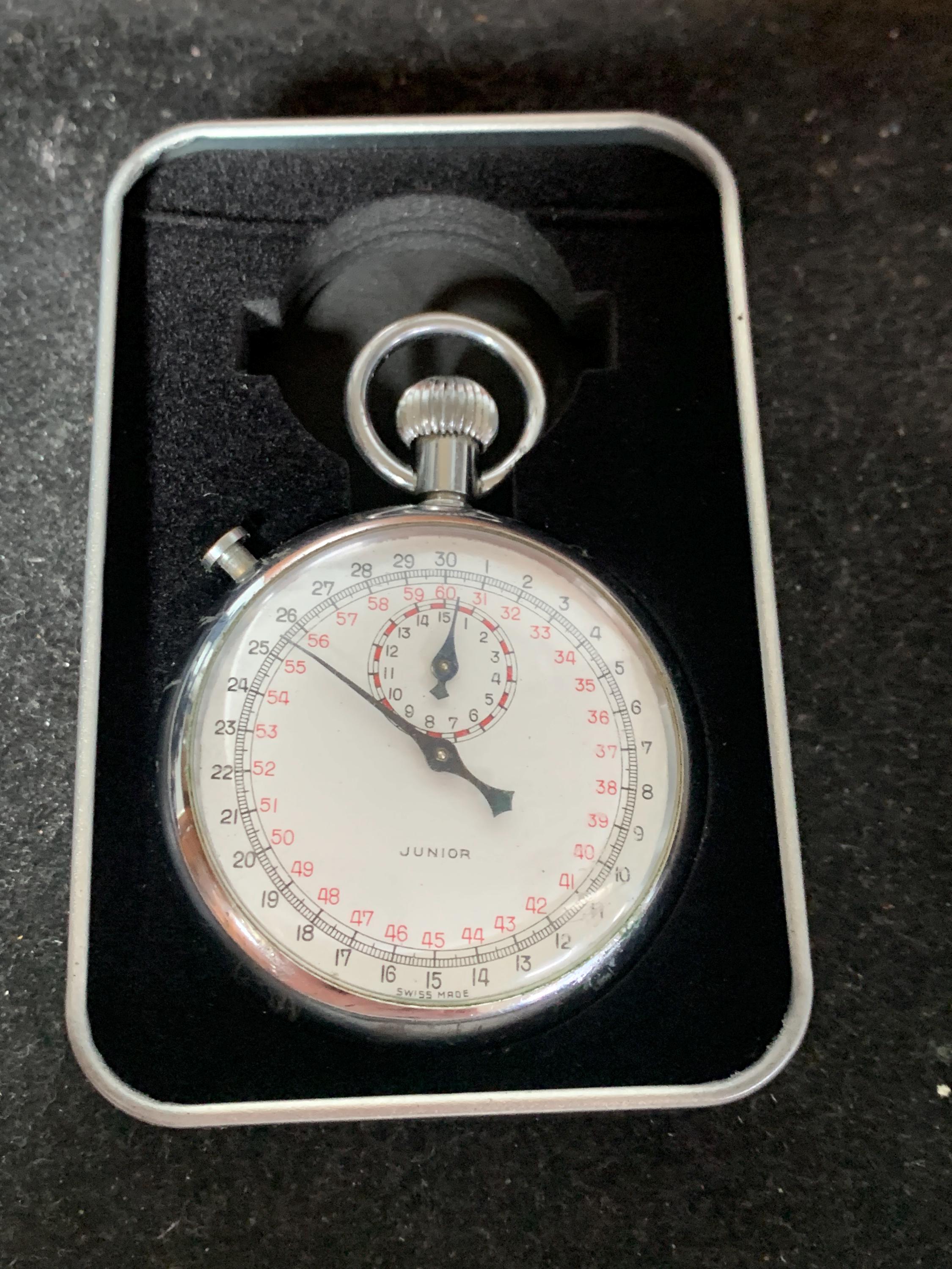 Vintage Junior 1/10 Stopwatch Swiss Made - Etsy