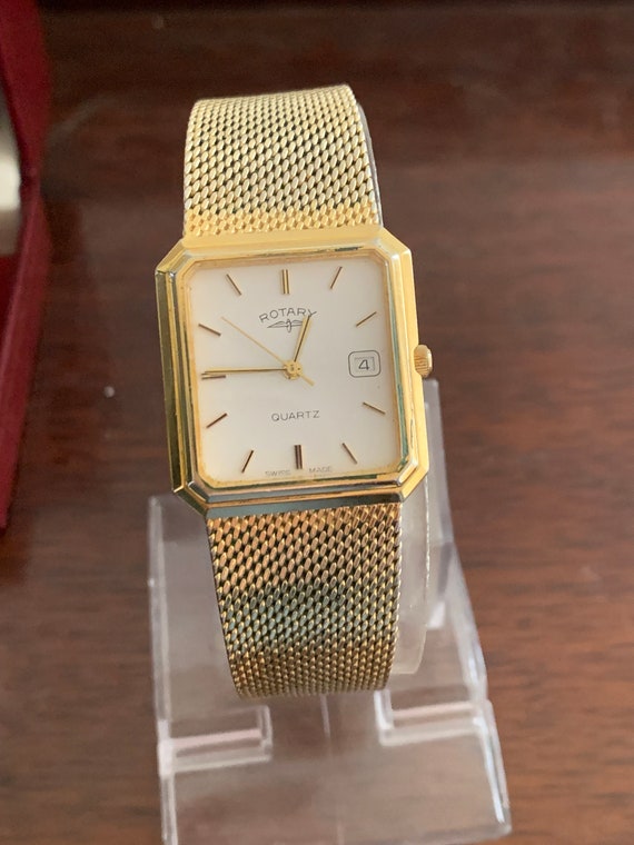 Vintage 1980s Rotary  Gents Quartz Watch  with in… - image 4