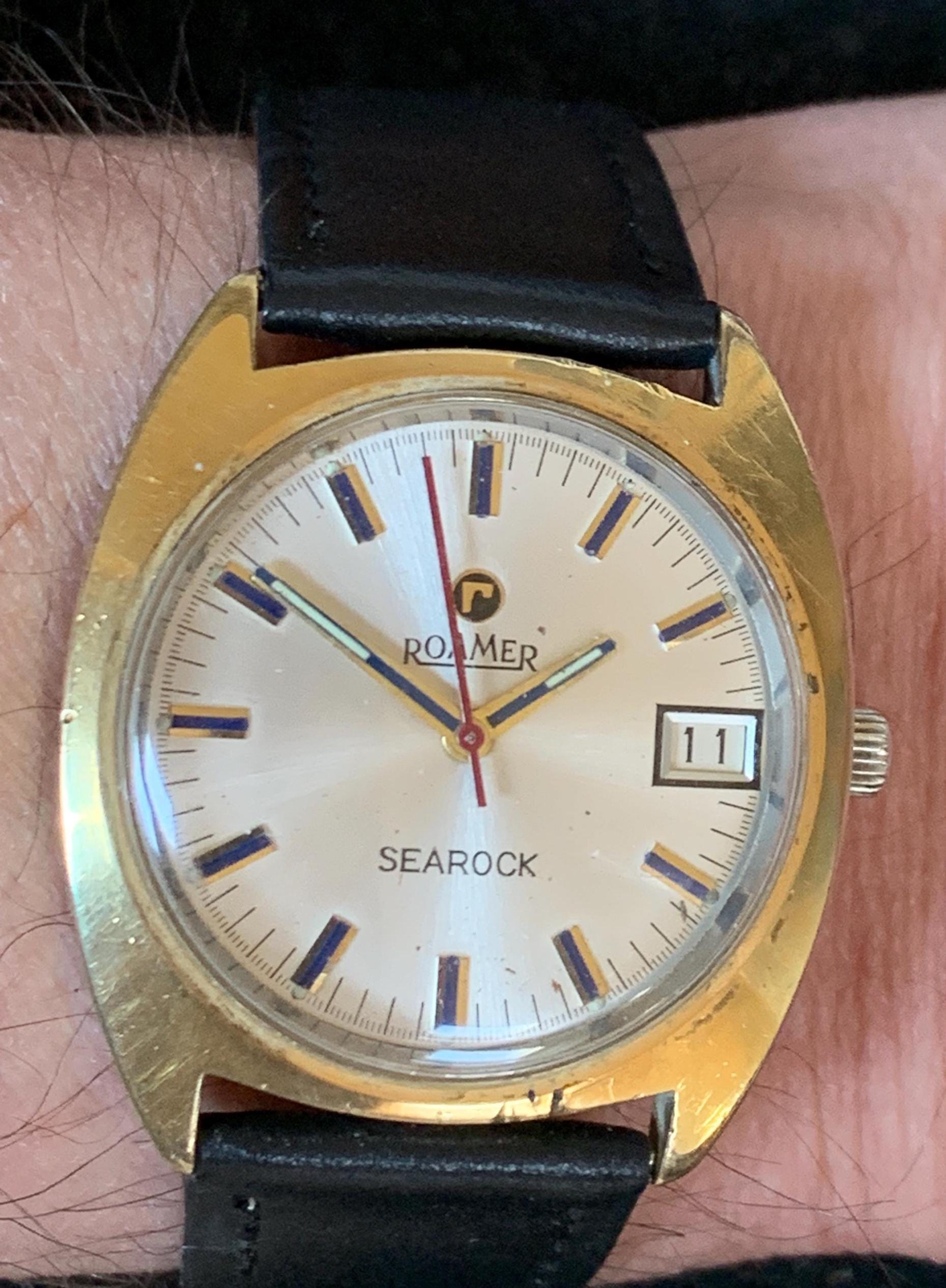 Roamer Incabloc Watch Orologio Roamer Vintage Oro Gold Roamer