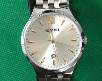 Eyki heren-/dameshorloge casual kalendermode.