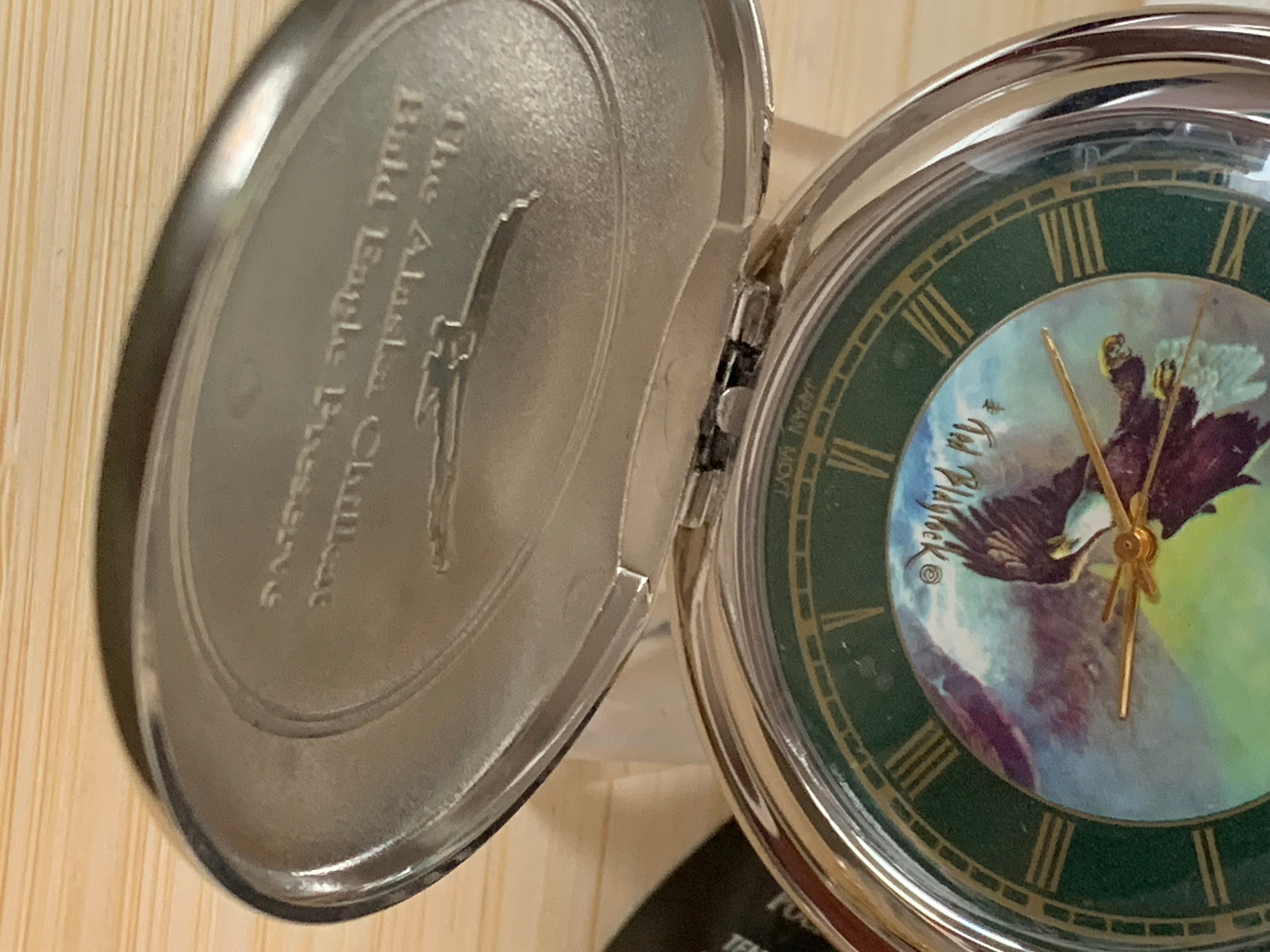 Franklin mint eagle pocket watch sale