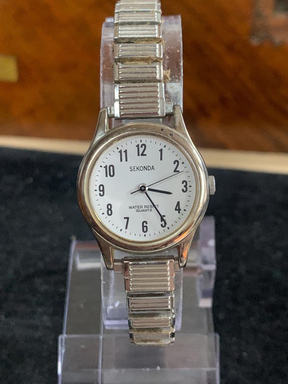 Orologio da donna al quarzo vintage Sekonda in oro con quadrante marrone - Italia