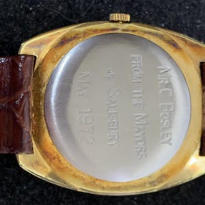 Gents 1970 Caravelle by Bulova wristwatch ST AS 1800 movement gold-tone dial AF image 6