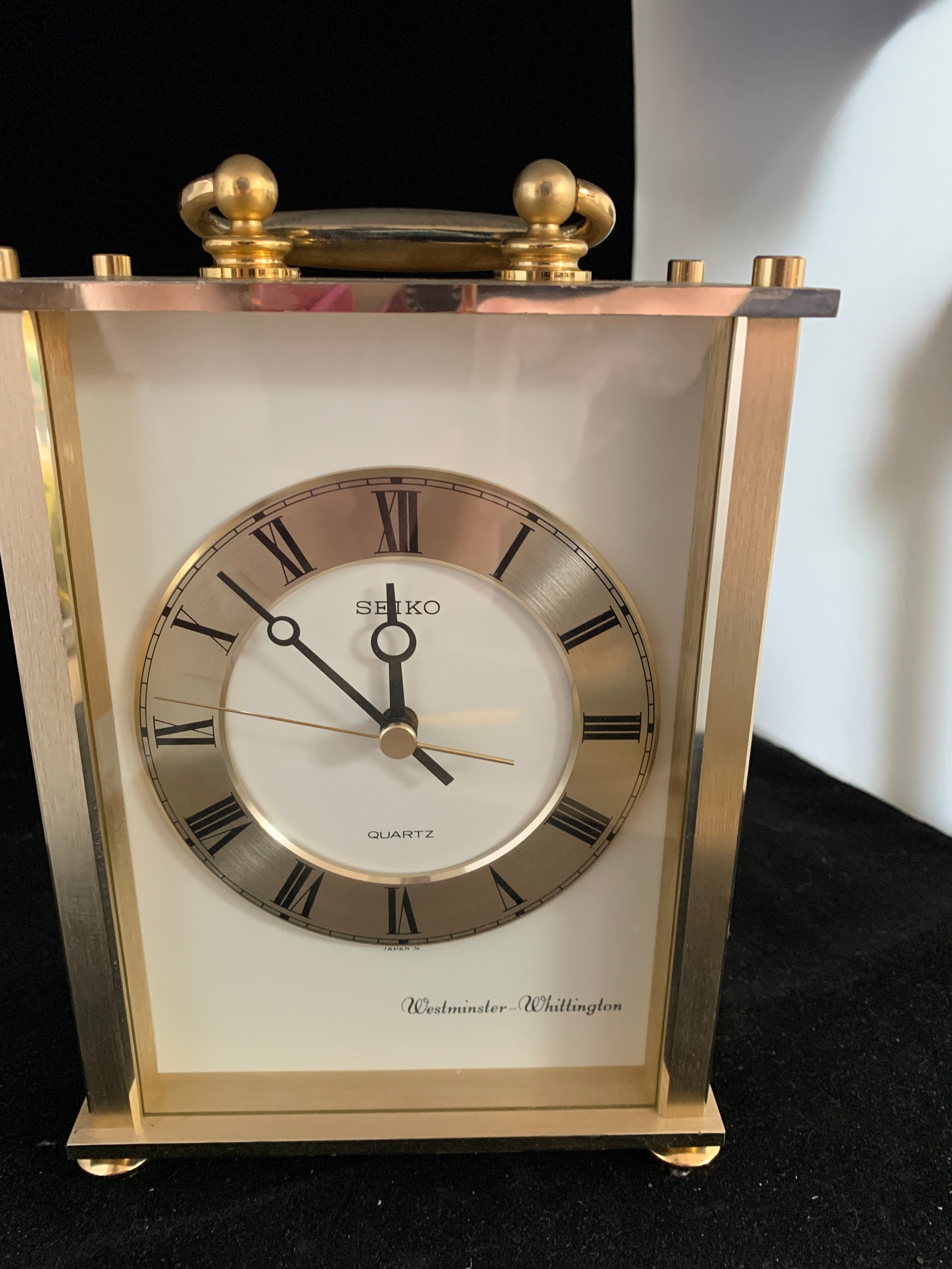 SEIKO Large Chiming Mantle Carriage Clock With WESTMINSTER and