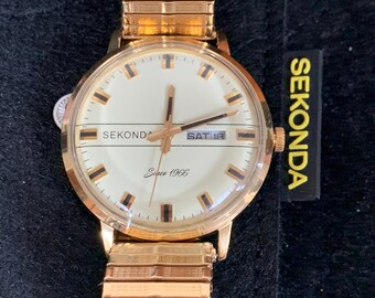 352/ 70´s SEKONDA セコンダ ビックサイズ 手巻 アンティーク メンズ