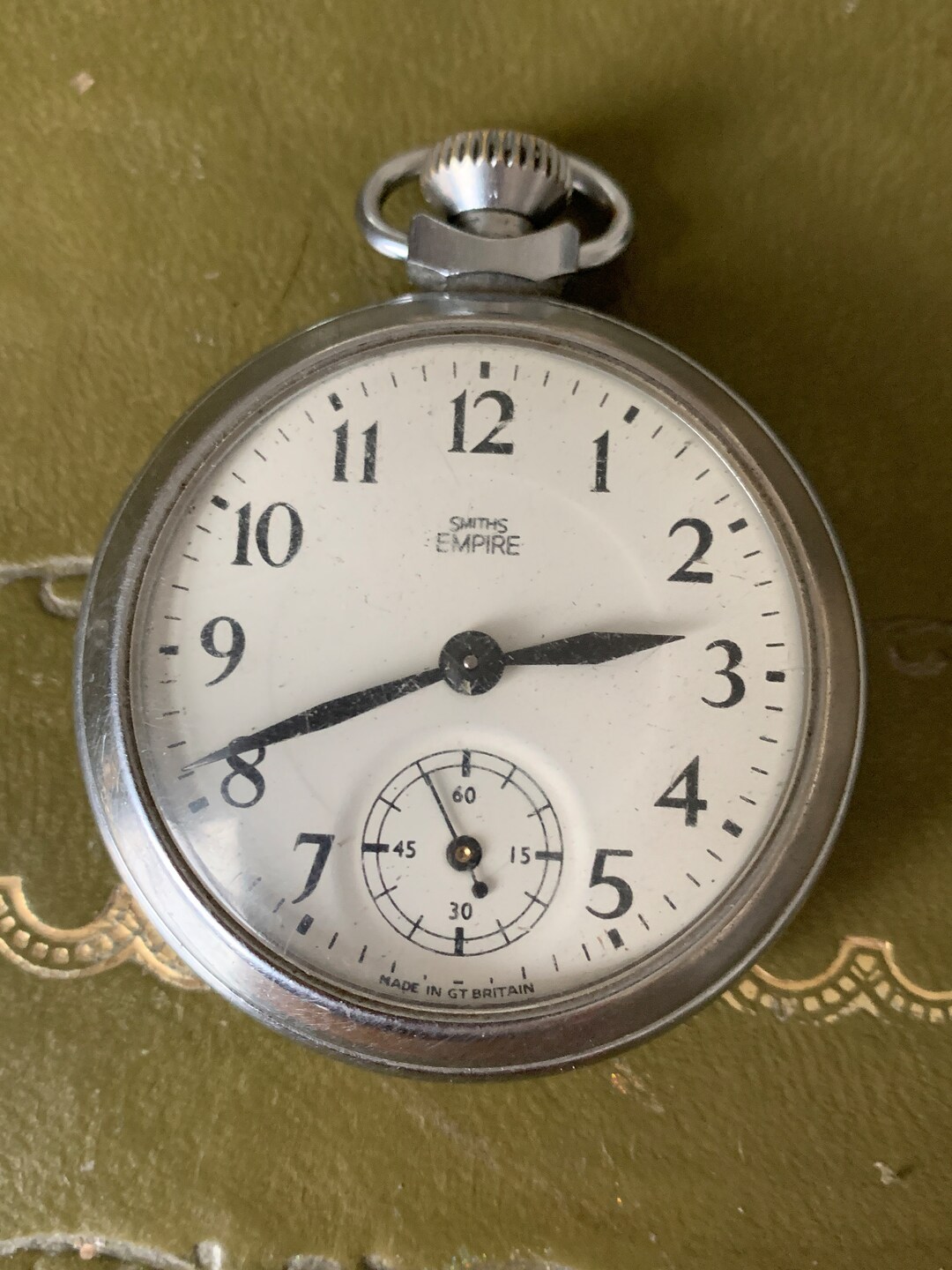Vintage Chrome Case Smiths Empire Pocket Watch 1960 Etsy